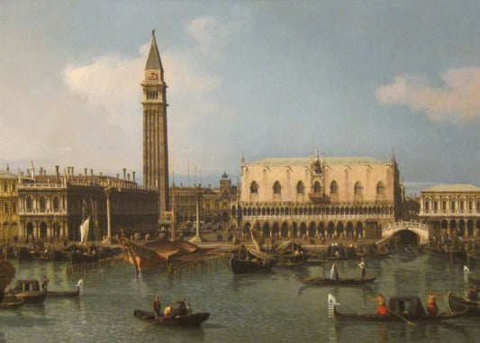 The pier from the basin of San Marco - Giovanni Antonio Canal, known as Canaletto