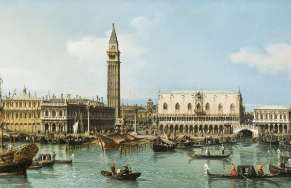 Il Molo dal Bacino di San Marco, Venezia, 1747 - Giovanni Antonio Canal detto Canaletto