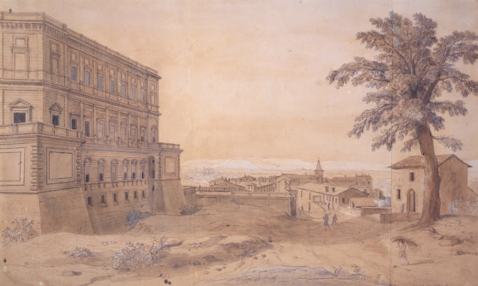The Farnese Palace in Caprarola - Gaspare Vanvitelli - Gaspar van Wittel
