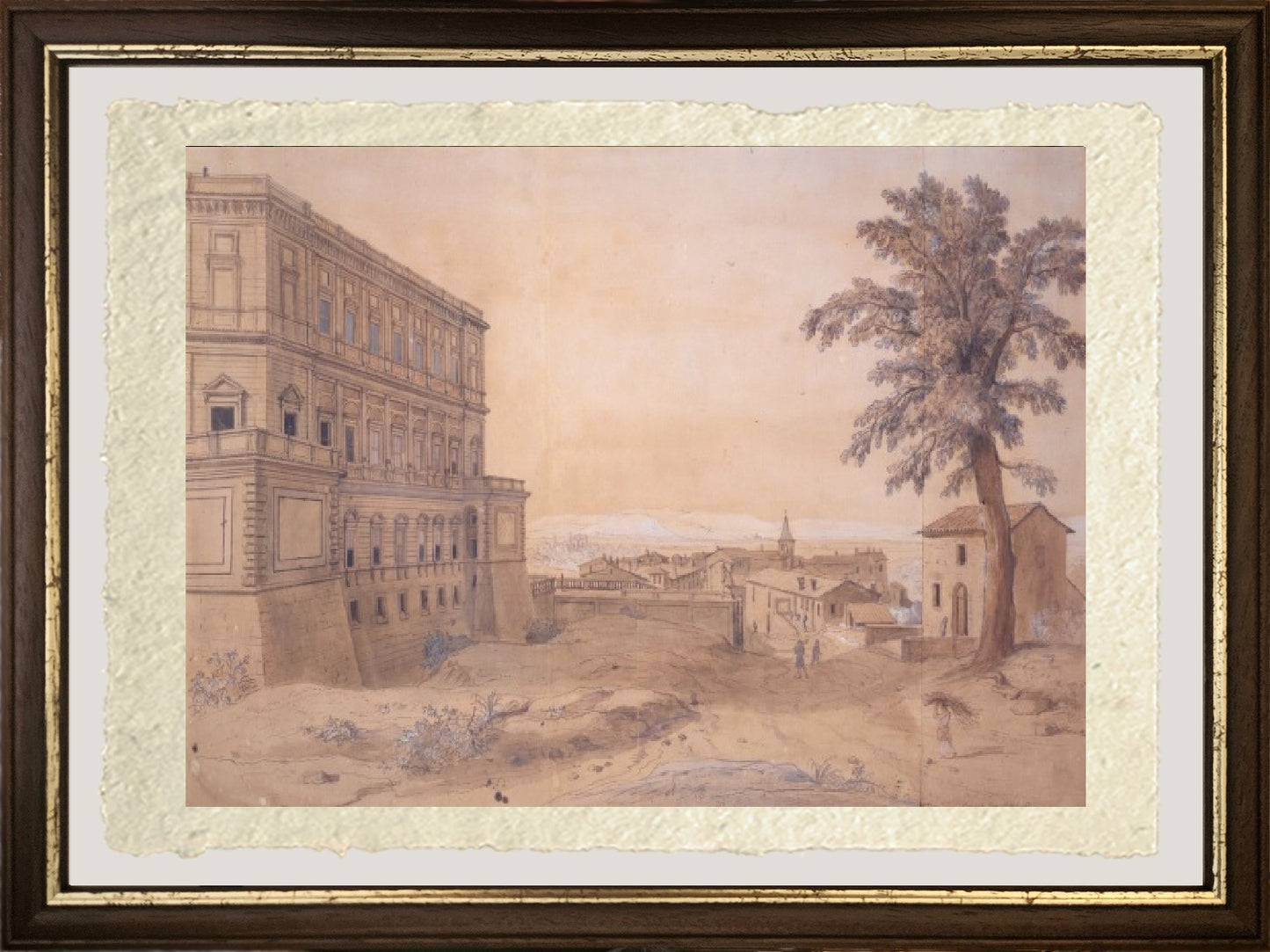 The Farnese Palace in Caprarola - Gaspare Vanvitelli - Gaspar van Wittel