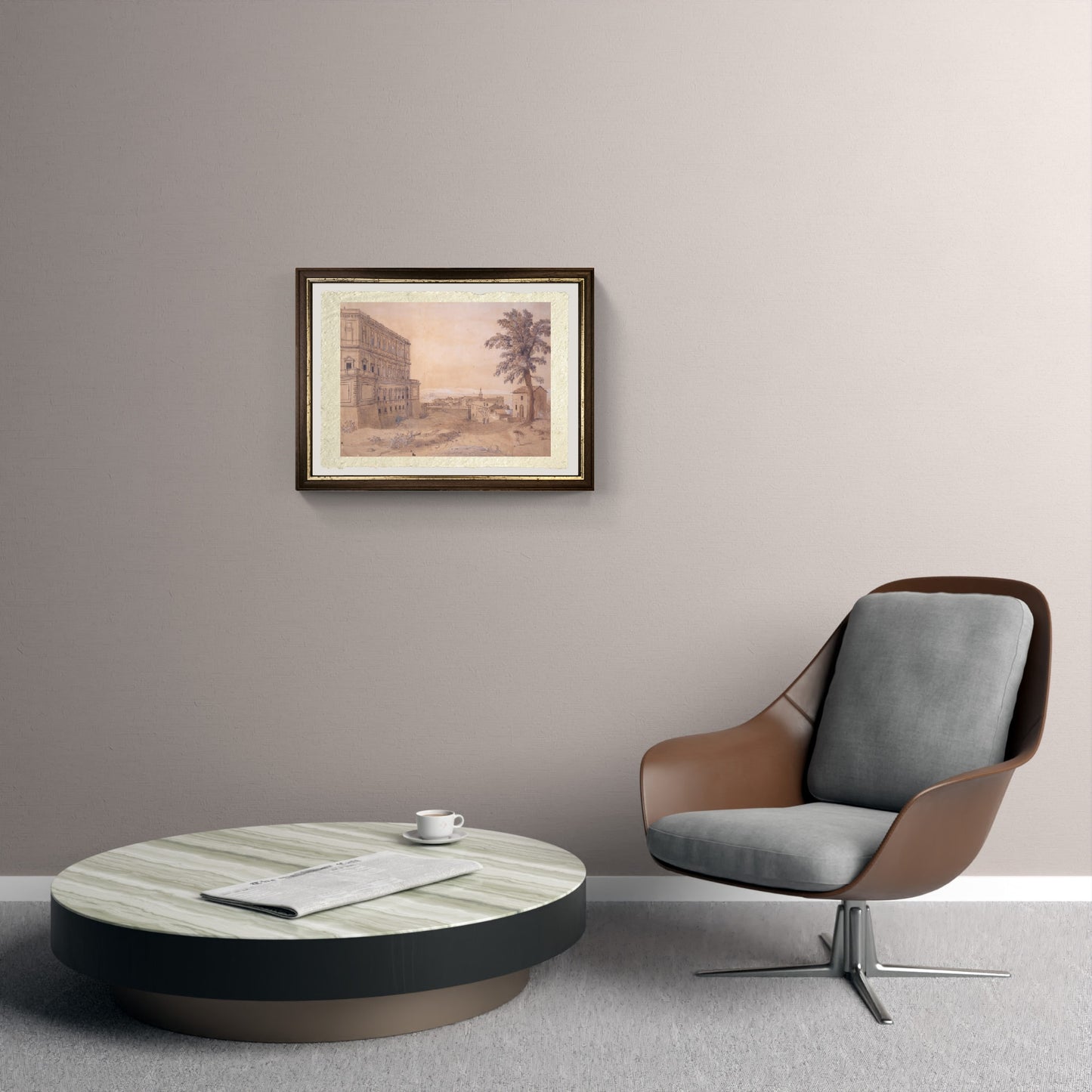 The Farnese Palace in Caprarola - Gaspare Vanvitelli - Gaspar van Wittel