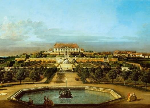 Schlosshof Imperial Palace, garden side - Bernardo Bellotto