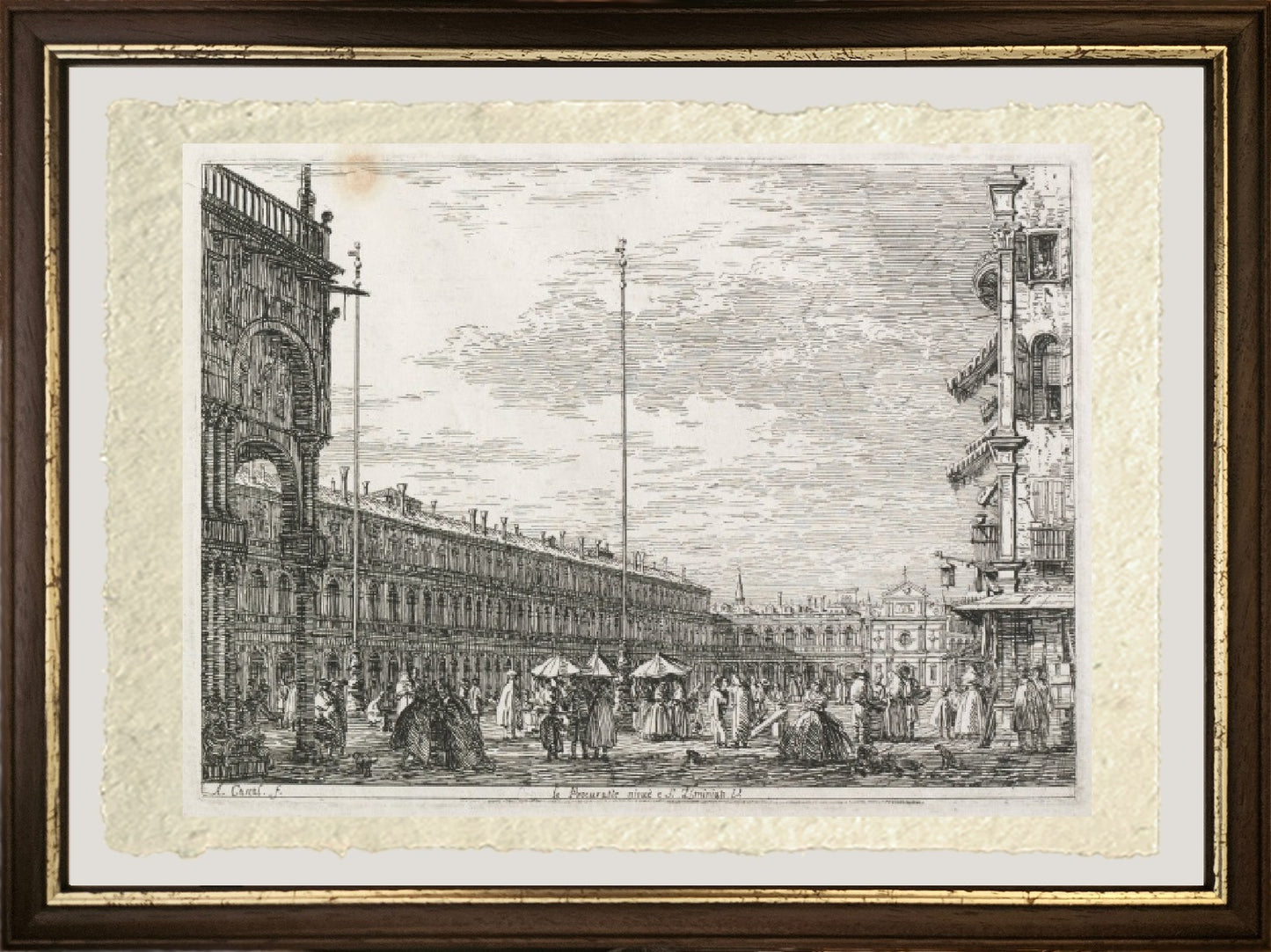 Il Palazzo dei Procuratori e la Chiesa di San Geminiano - Giovanni Antonio Canal detto Canaletto