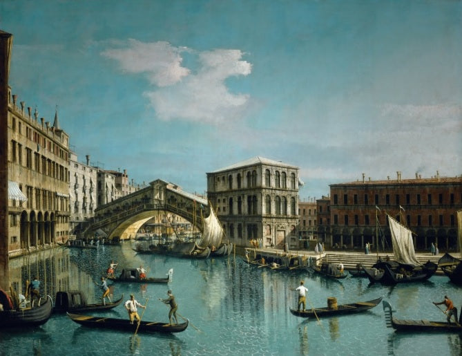 The Rialto Bridge - Giovanni Antonio Canal, known as Canaletto