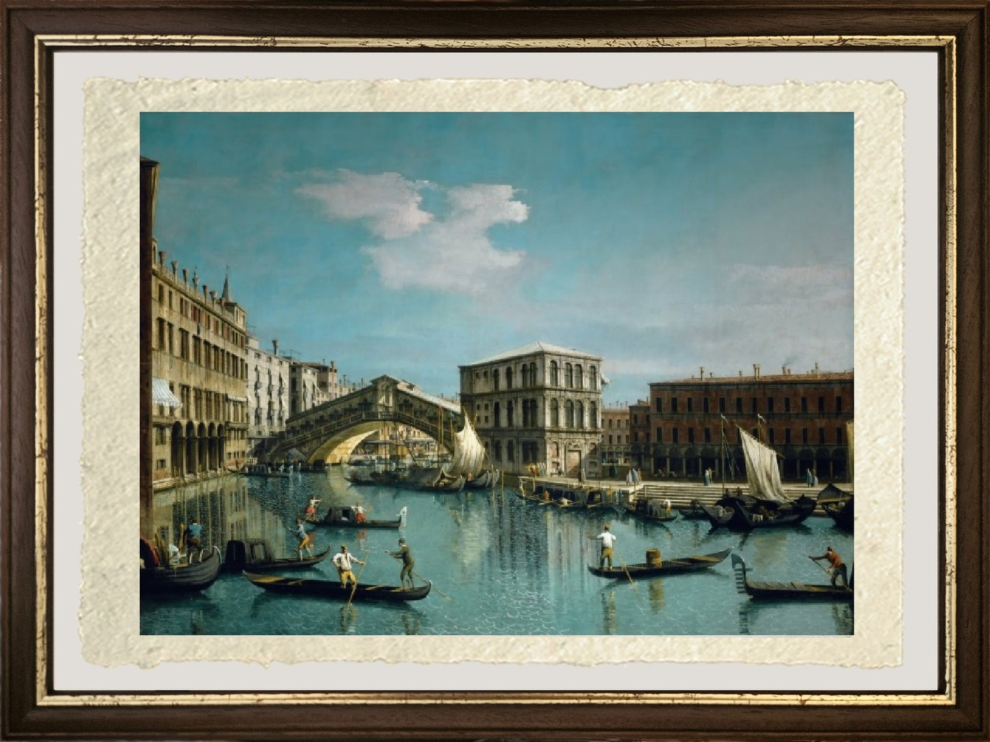 The Rialto Bridge - Giovanni Antonio Canal, known as Canaletto
