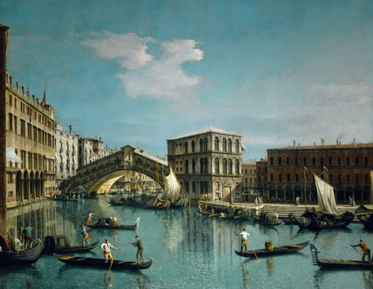 The Rialto Bridge - Giovanni Antonio Canal, known as Canaletto