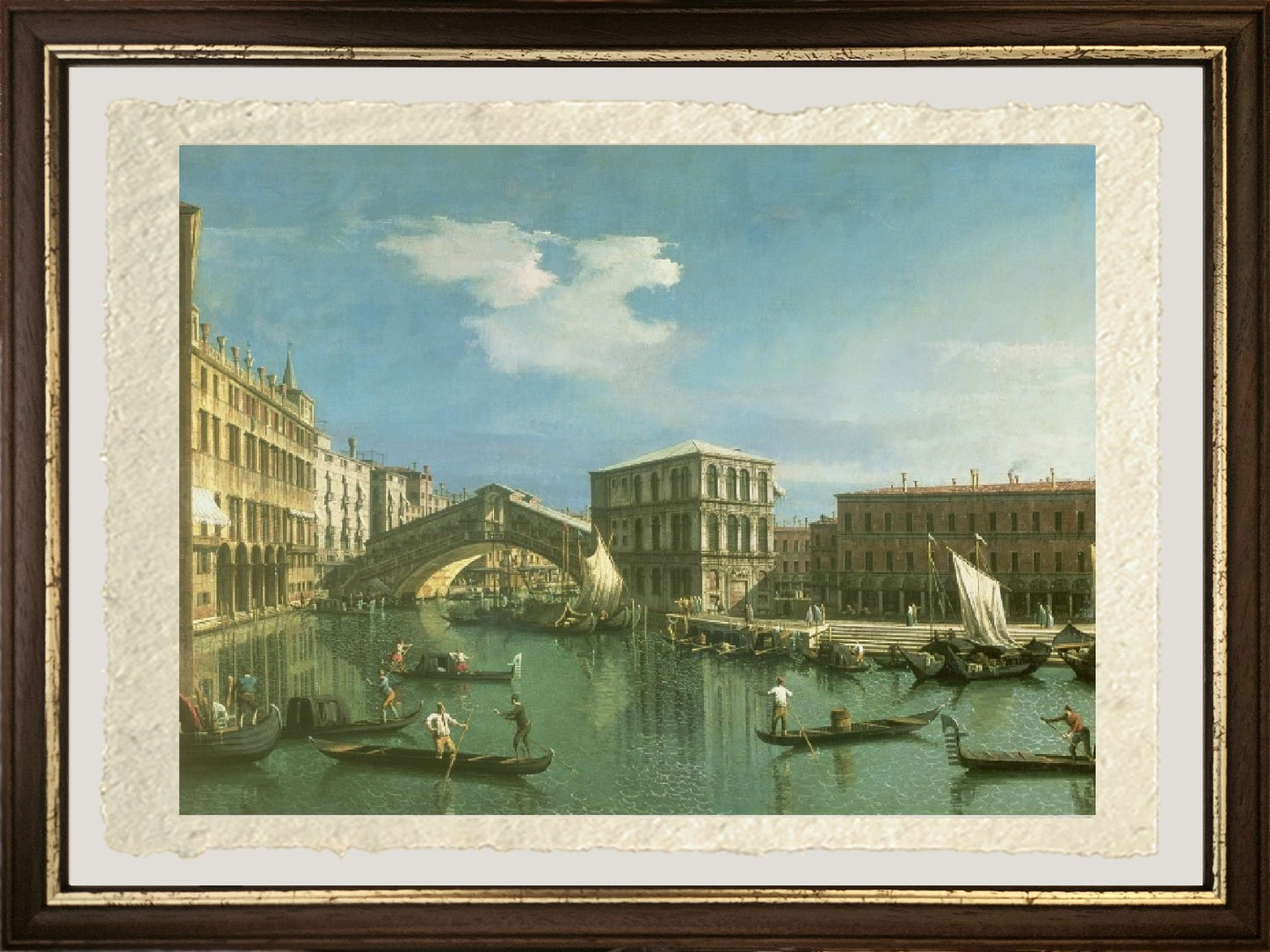 The Rialto Bridge, Venice - Giovanni Antonio Canal, known as Canaletto