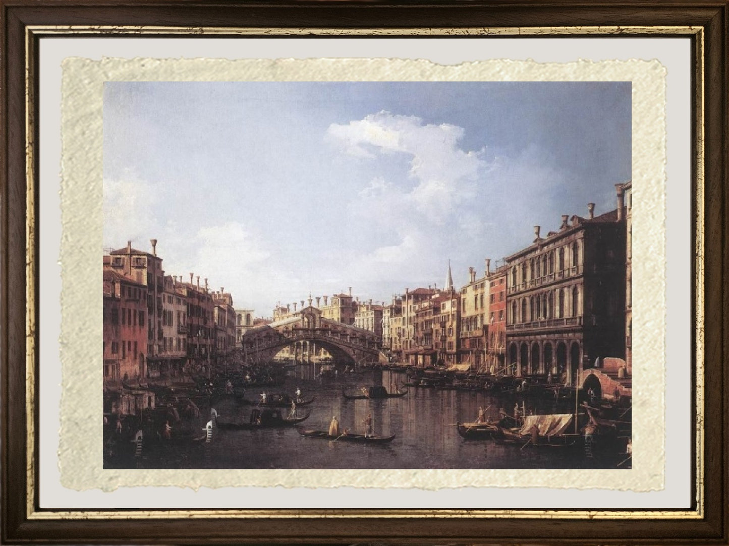 The Rialto Bridge from the South - Giovanni Antonio Canal, known as Canaletto