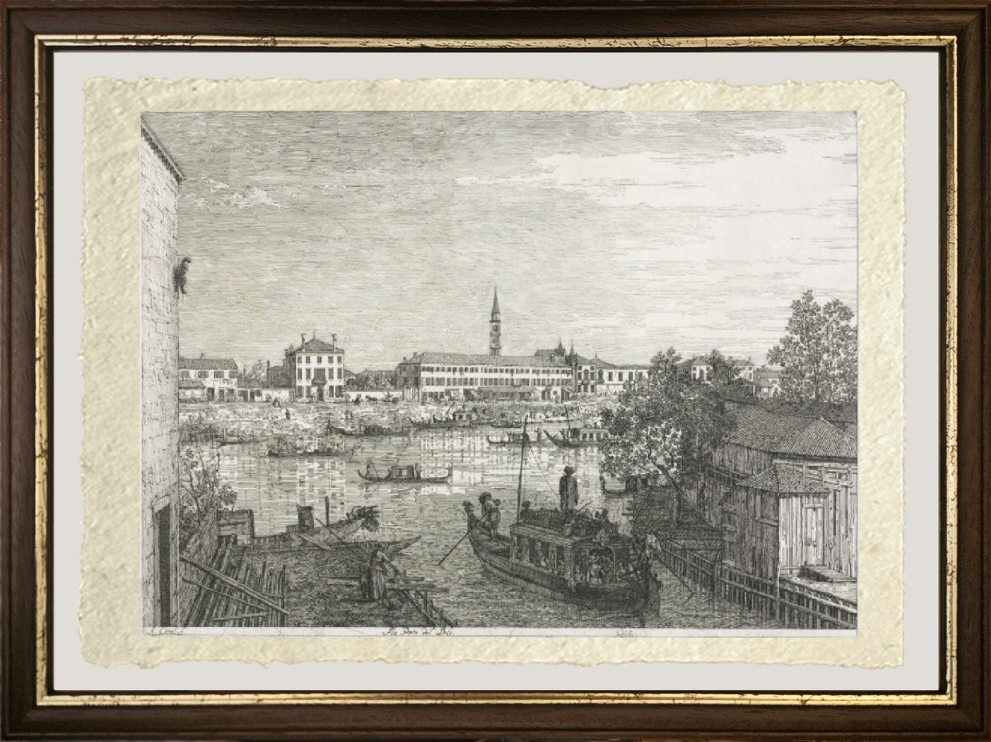 The Port of Dolo - Giovanni Antonio Canal, known as Canaletto