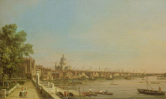 Il Tamigi dalla Terrazza di Somerset House - Giovanni Antonio Canal detto Canaletto