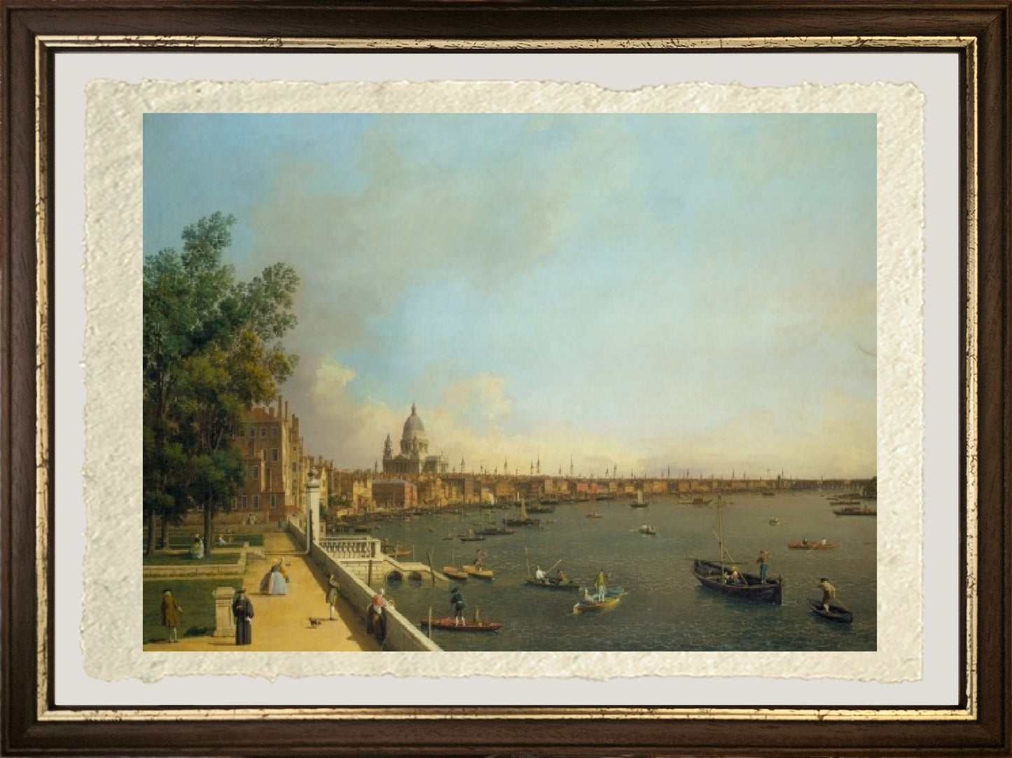 The Thames from the terrace of Somerset House - Giovanni Antonio Canal, known as Canaletto
