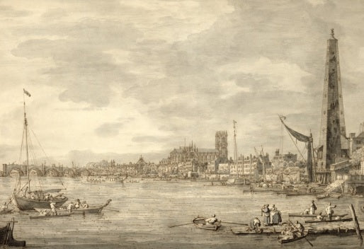The Thames towards Westminster - Giovanni Antonio Canal known as Canaletto