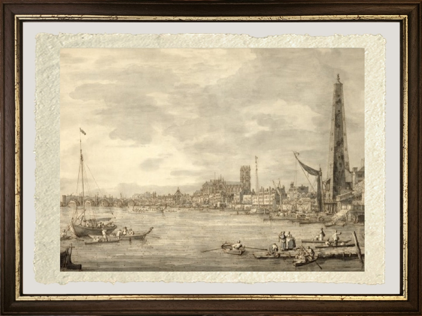 The Thames towards Westminster - Giovanni Antonio Canal known as Canaletto