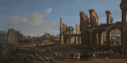 Il Colosseo e il Foro Romano - Gaspare Vanvitelli - Gaspar van Wittel