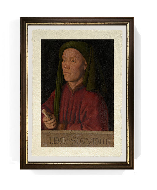 Il Ritratto di giovane detto Timoteo - Jan van Eyck su pregiata carta Amalfi