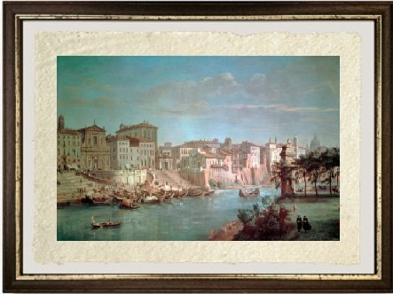Il Tevere al Porto di Ripetta -  Gaspare Vanvitelli - Gaspar van Wittel