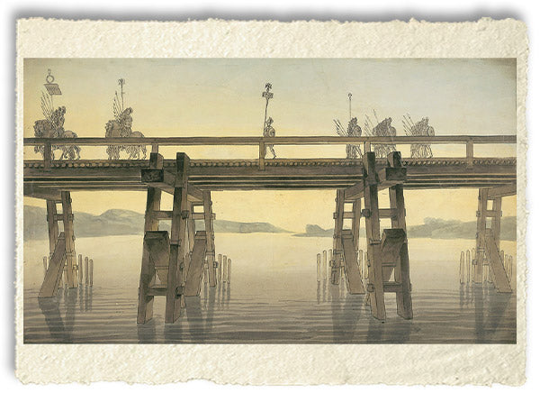 Il ponte di Cesare sul Reno di John Soane del 1814