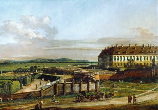 The Schlosshof castle seen from the north - Bernardo Bellotto