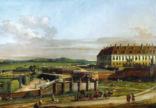Il castello di Schlosshof visto da nord - Bernardo Bellotto