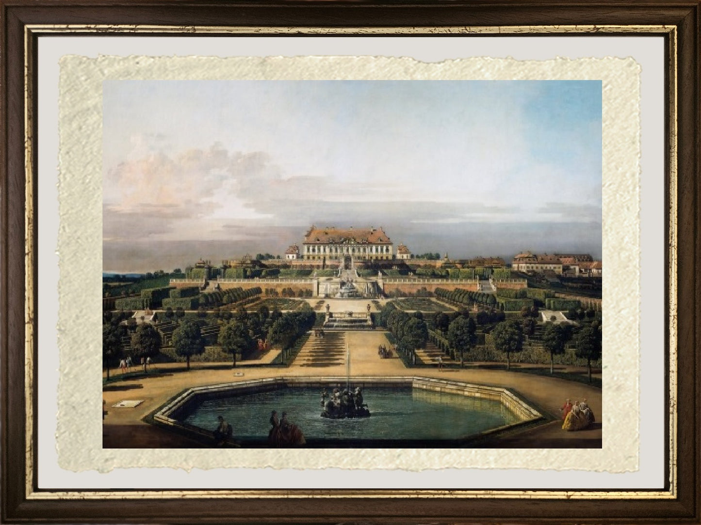 Il castello imperiale Schlosshof, lato giardino - Bernardo Bellotto