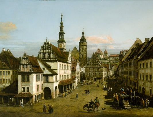 Il mercato a Pirna, 1764 - Bernardo Bellotto