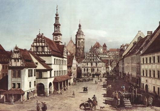 Il mercato di Pirna - Bernardo Bellotto