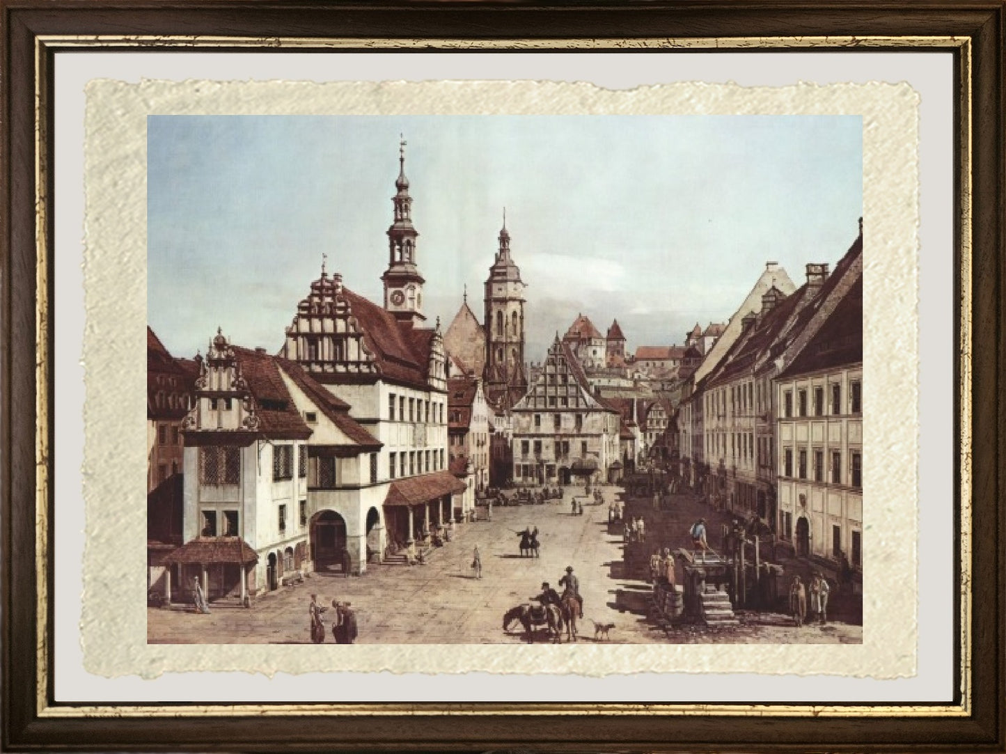 Il mercato di Pirna - Bernardo Bellotto