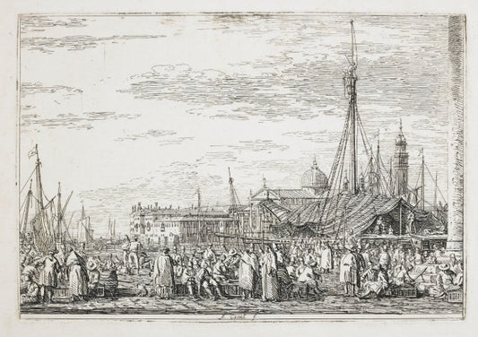 Il mercato sul Molo, 1740 - Giovanni Antonio Canal detto Canaletto