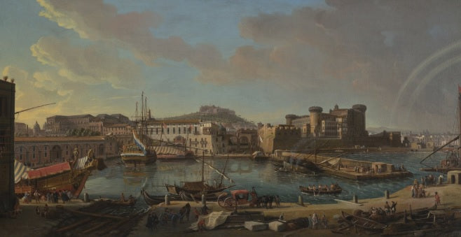 The pier of Naples - Gaspare Vanvitelli - Gaspar van Wittel