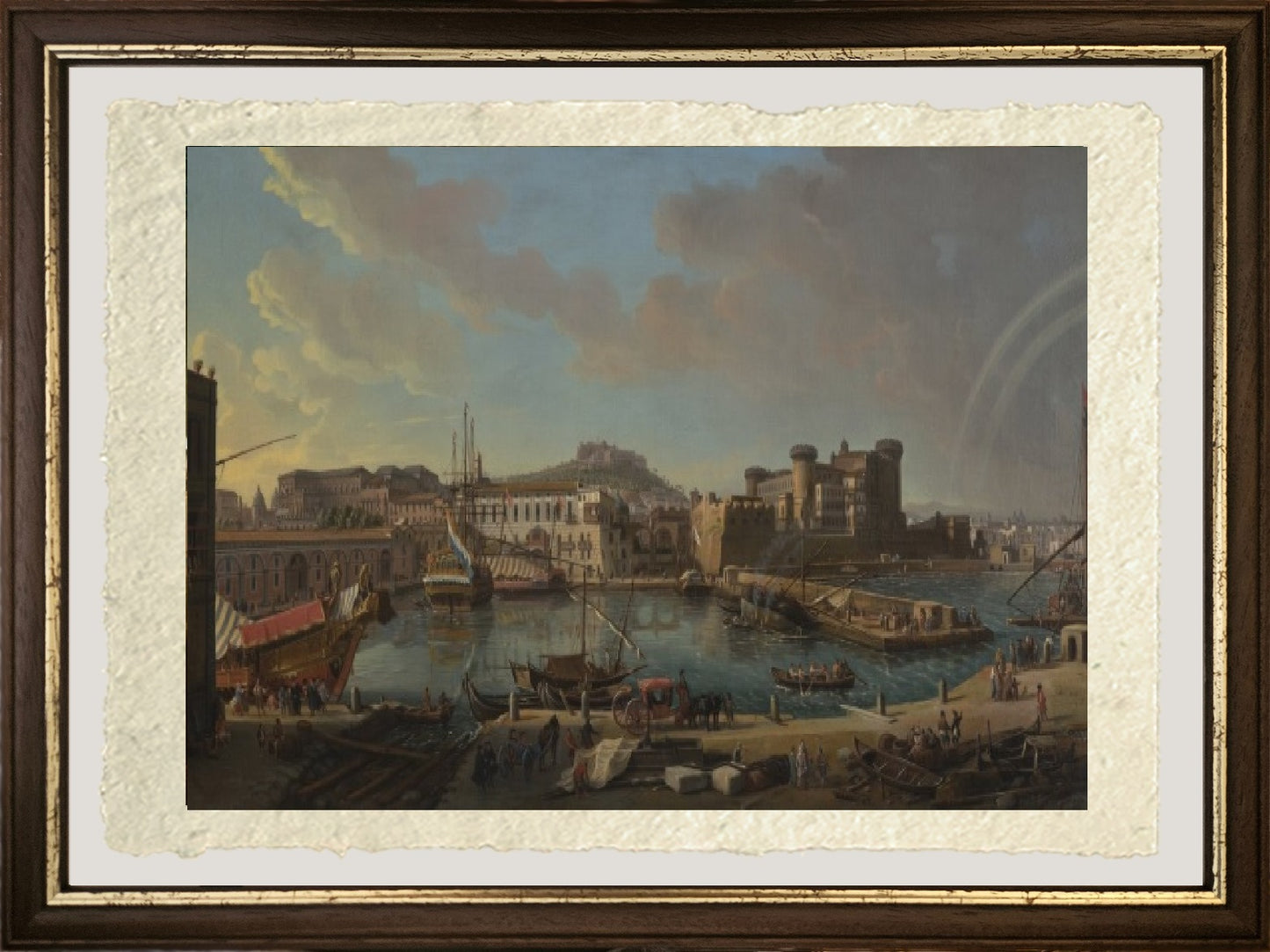 The pier of Naples - Gaspare Vanvitelli - Gaspar van Wittel