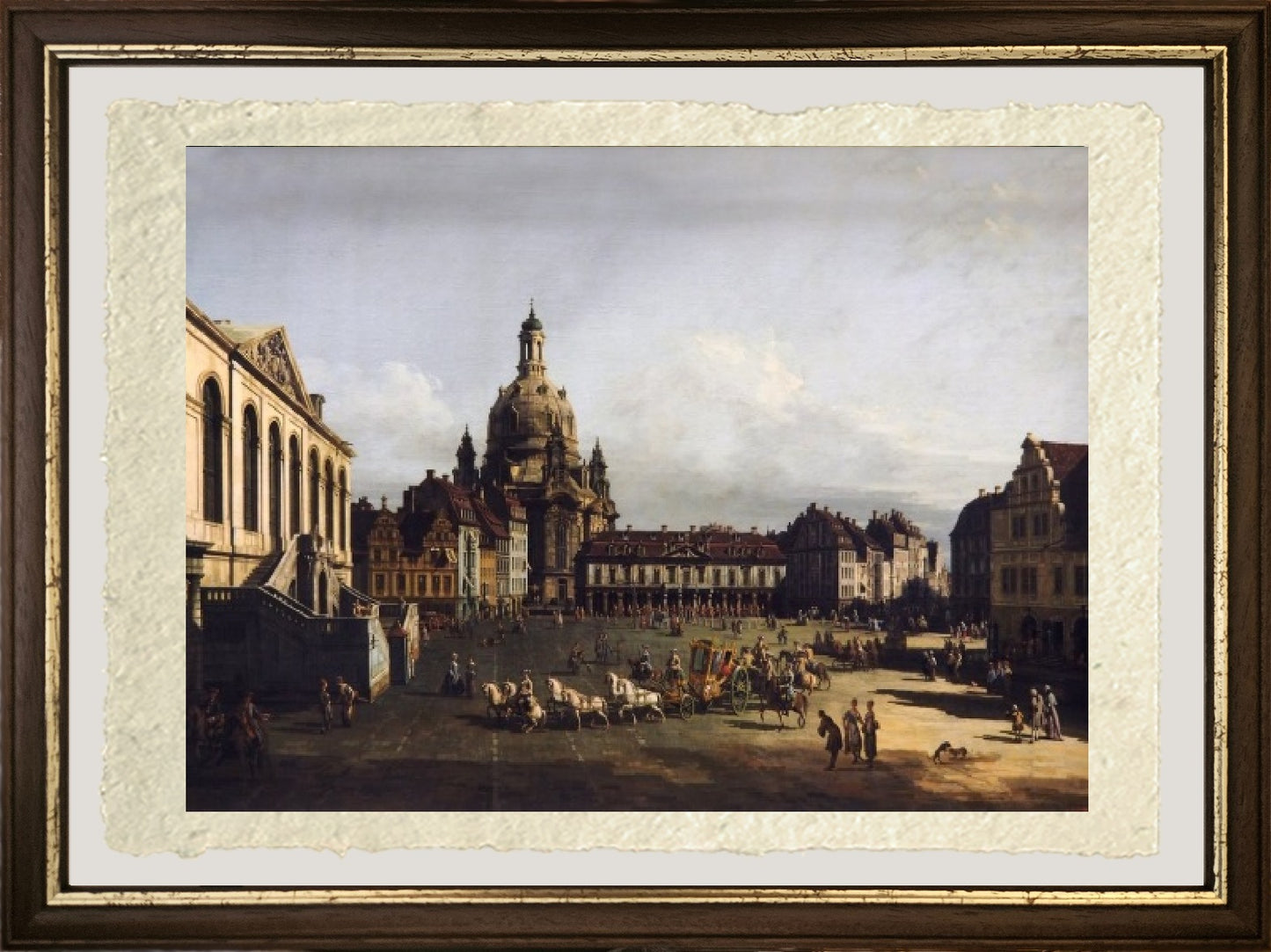 Il nuovo mercato a Dresda - Bernardo Bellotto