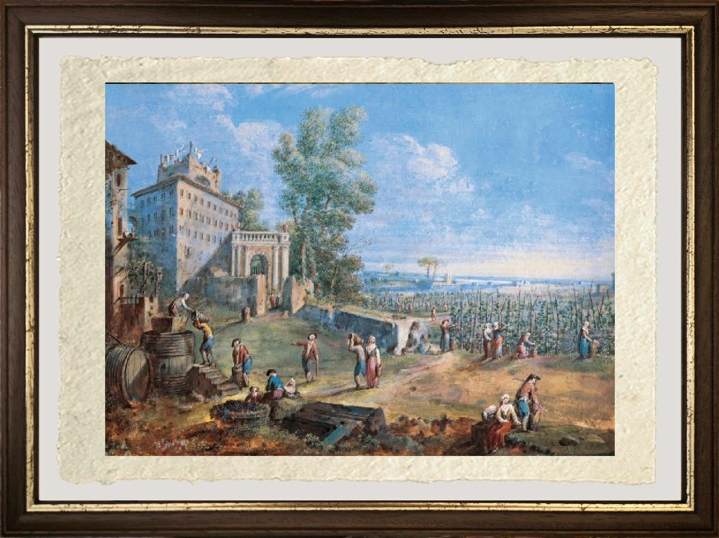 Il raccolto - Gaspare Vanvitelli - Gaspar van Wittel