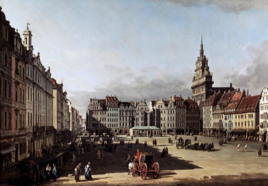 Il vecchio mercato di Dresda, 1750 - Bernardo Bellotto