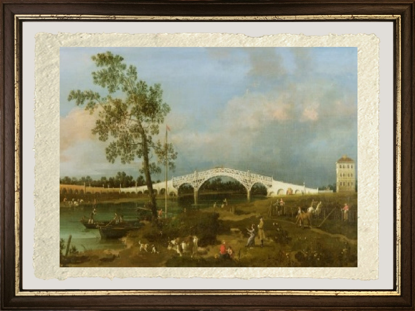 Il vecchio ponte di Walton, 1755 - Giovanni Antonio Canal detto Canaletto