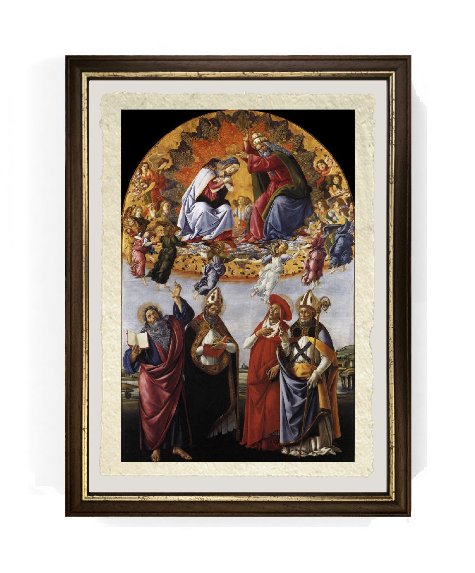 La Pala di San Marco o Incoronazione della Vergine - Sandro Botticelli su carta Amalfi