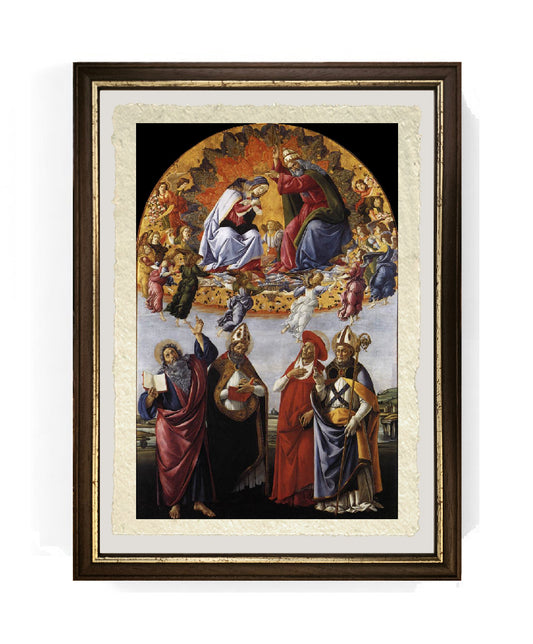 La Pala di San Marco o Incoronazione della Vergine - Sandro Botticelli su carta Amalfi