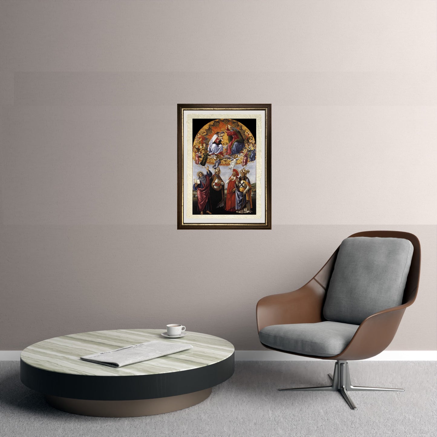 La Pala di San Marco o Incoronazione della Vergine - Sandro Botticelli su carta Amalfi