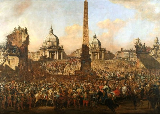 Jerzy Ossolinski's entry into Rome - Bernardo Bellotto