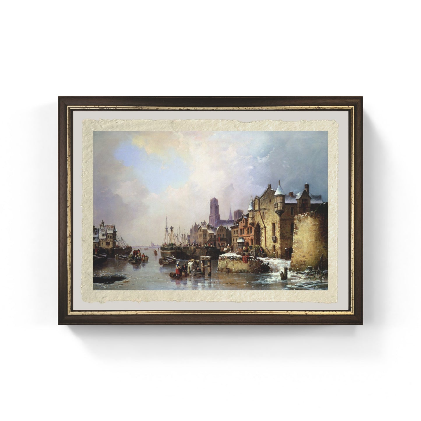 Inverno a Konigsberg di Ludwig Hermann su carta Amalfi