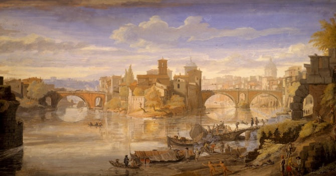 Tiber Island - Gaspare Vanvitelli - Gaspar van Wittel