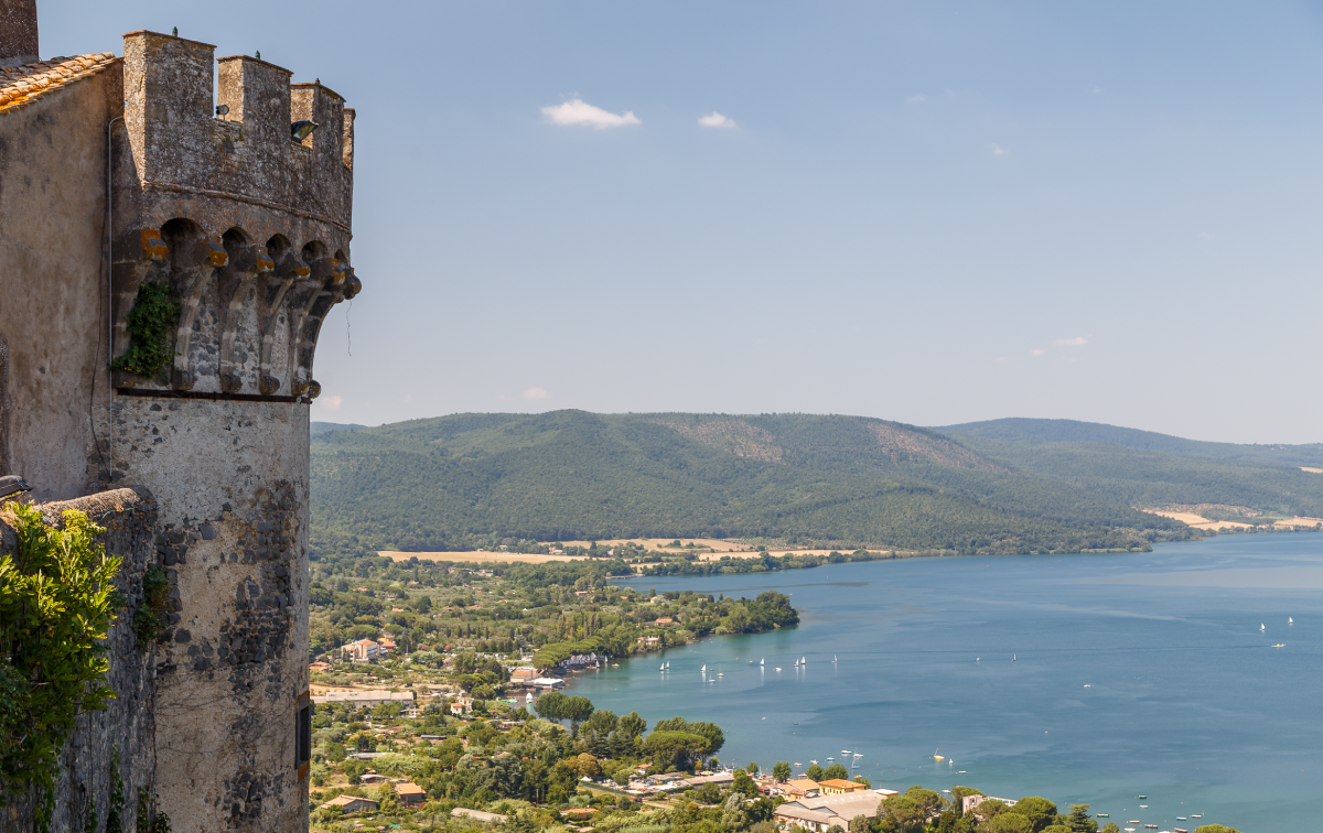 Lake Bracciano from the castle, Rome