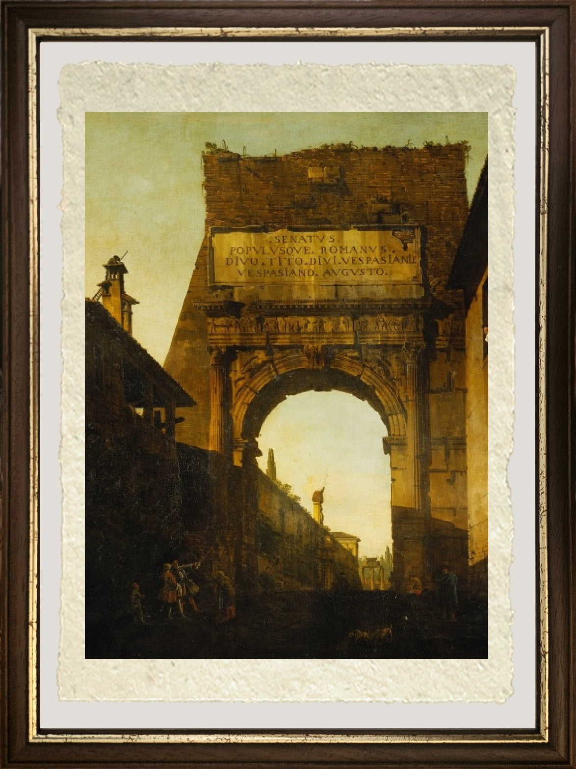 The Arch of Titus, Rome - Bernardo Bellotto