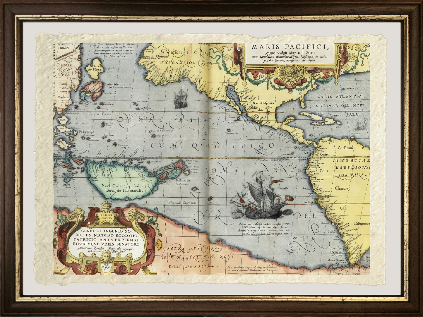 The Pacific Ocean, 1592 - Abraham Ortelius