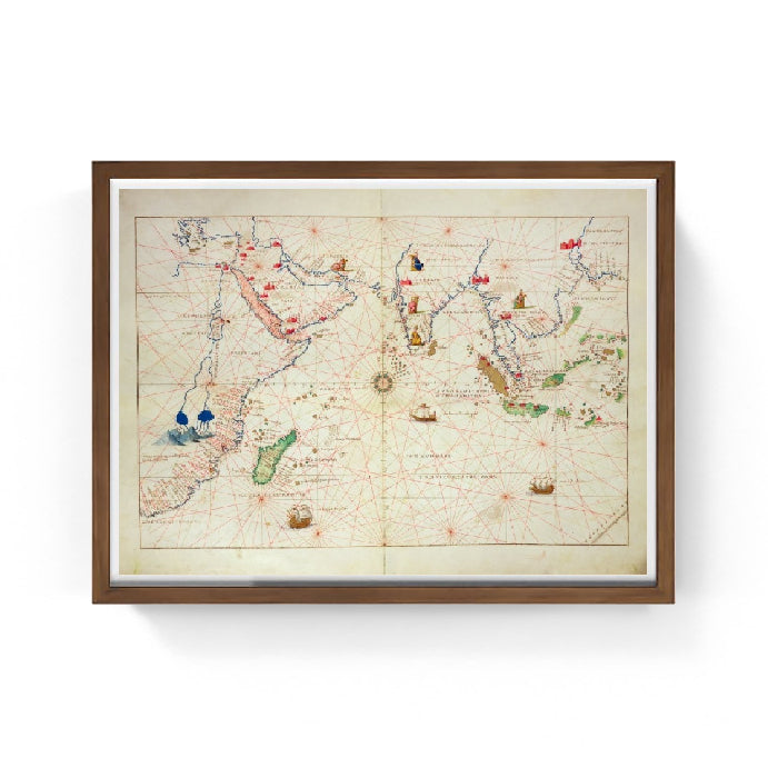 L'Oceano Indiano, 1553 - Battista Agnese