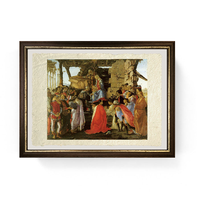L'Adorazione dei Magi  - Sandro Botticelli su carta Amalfi