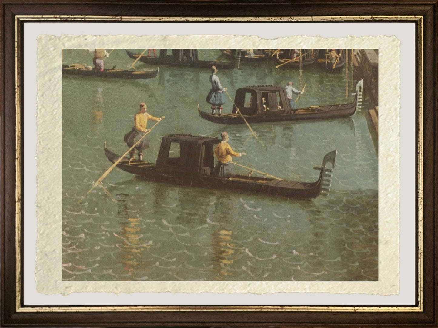 The Entrance to the Grand Canal (detail) - Giovanni Antonio Canal, known as Canaletto