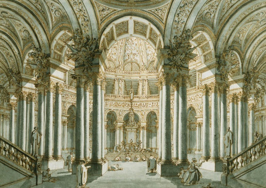 L'interno di una chiesa - Giovanni Antonio Canal detto Canaletto