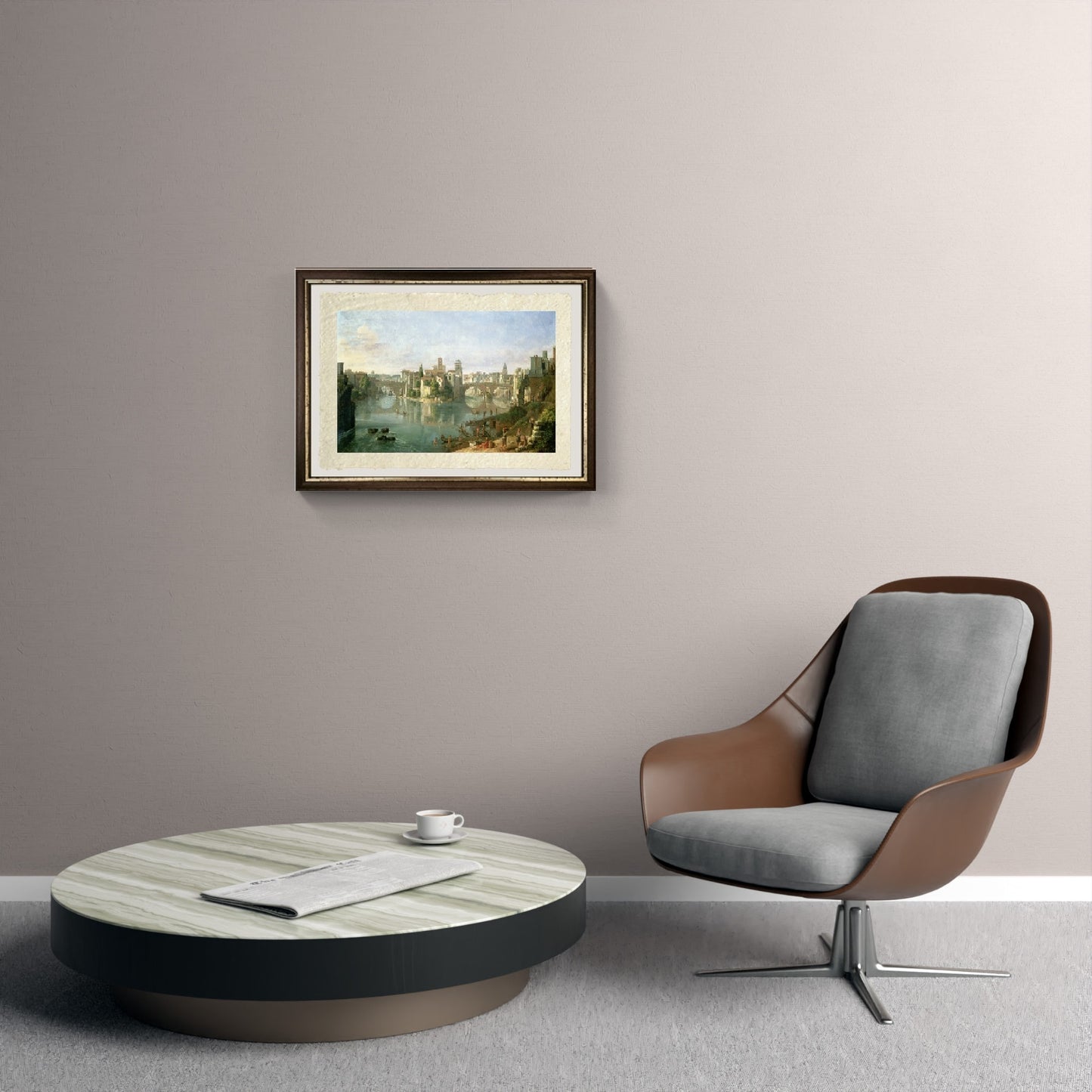 L'isola Tiberina a Roma, 1685 - Gaspare Vanvitelli - Gaspar van Wittel