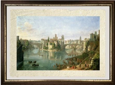 L'isola Tiberina a Roma, 1685 - Gaspare Vanvitelli - Gaspar van Wittel
