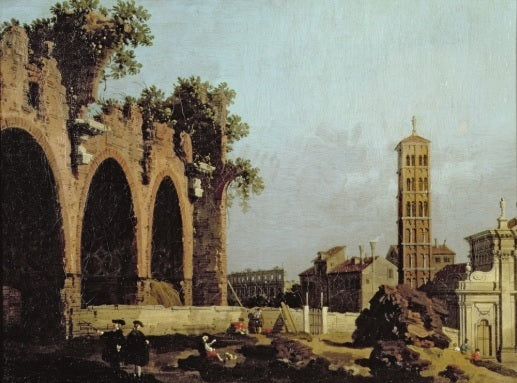 The Basilica of Maxentius - Giovanni Antonio Canal, known as Canaletto